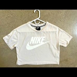 Nike crop top workout tee